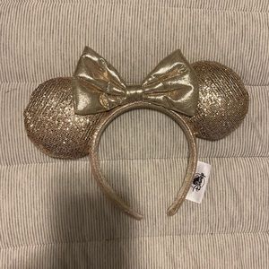 Champagne gold Minnie ears